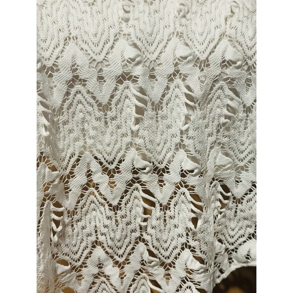 Charlotte Russe white lace ruffled crop top Size S Y2K FairyCore - Picture 4 of 7